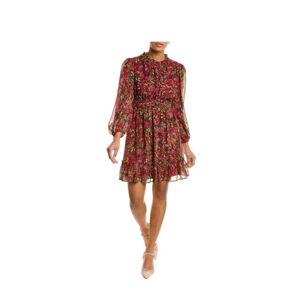 NWT Julia Jordan Floral Print Peasant Dress Size 8